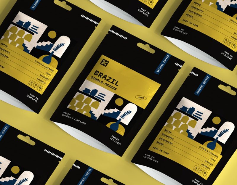 Coffee Box Packaging Design